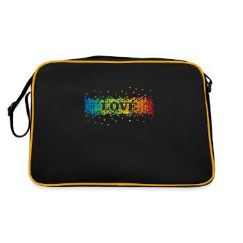 l'amour - Sac Retro - noir/or - Dos