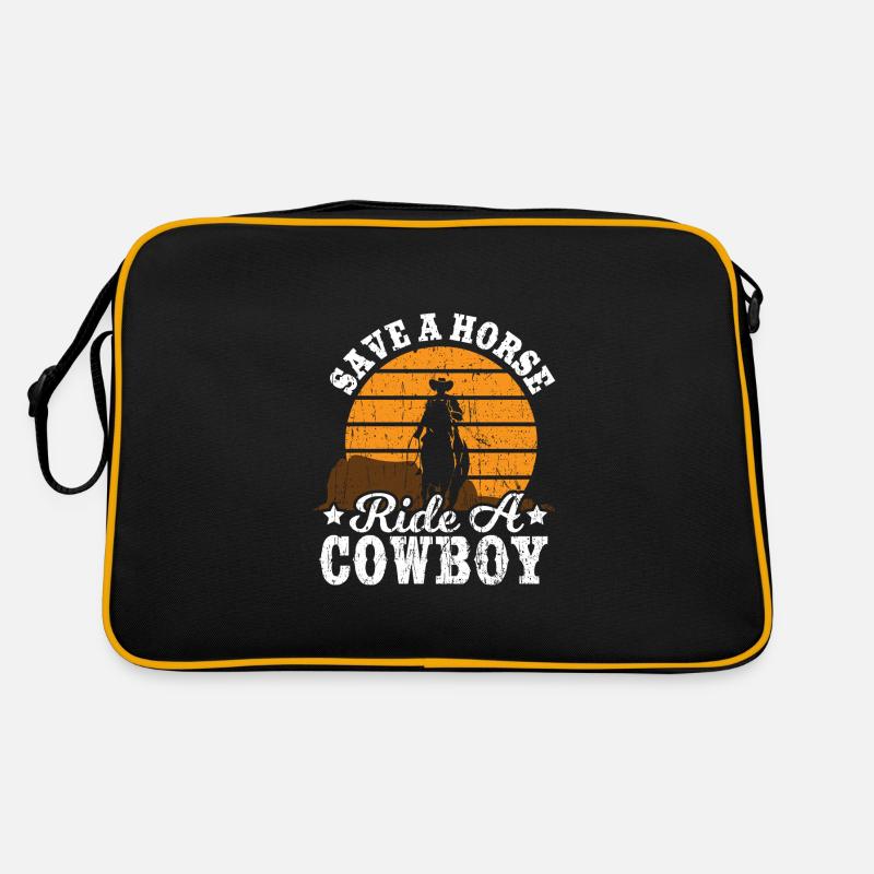 Save A Horse Ride Cowboy - Texas Retro Bag