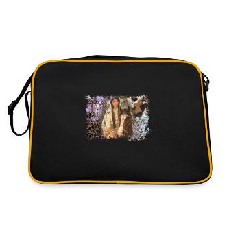 Chef indien vintage - Sac Retro - noir/or - Dos