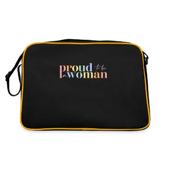 Femme fière | Grande façade - Sac Retro - noir/or - Dos