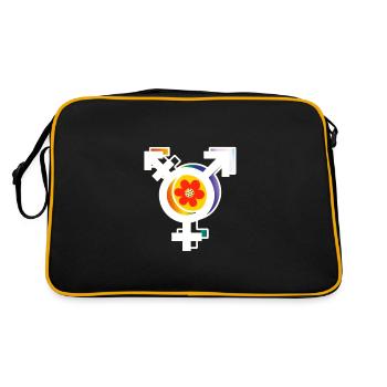 Transgender and LGBTQ+ - Retro Bag - black/gold - Back
