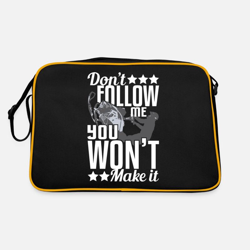 Snowmobile - Don't Follow Me, You Won't Make It Retro Tasche