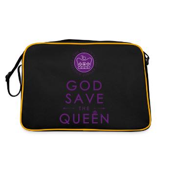God save the Queen - Monarchy Platinum Jubilee - Retro Bag - black/gold - Back
