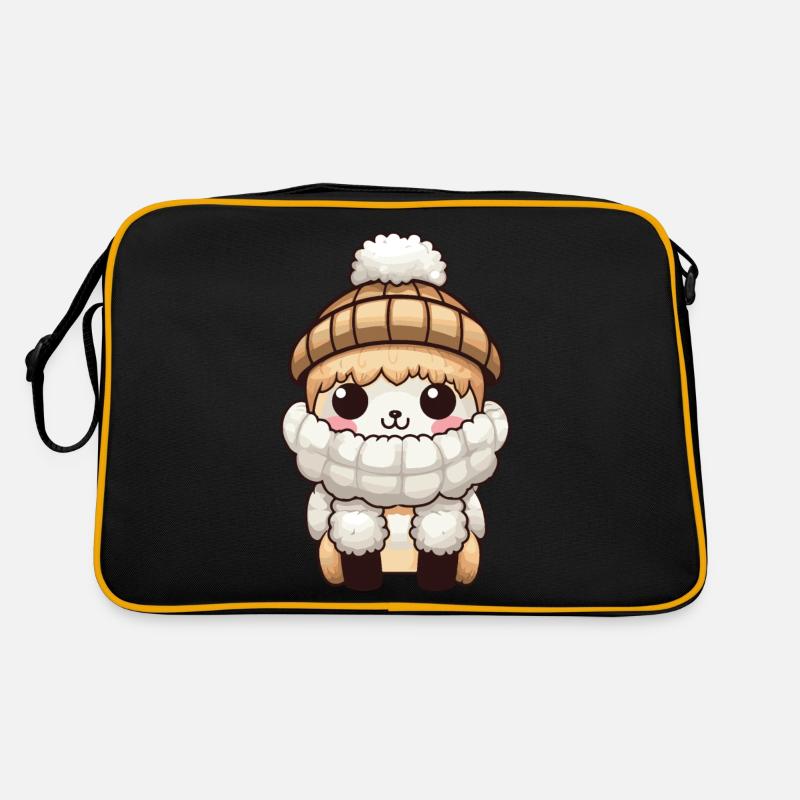 Alpaca Winter Llama Comic Cute Retro Bag