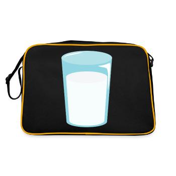 Glass of Milk - Retro Bag - black/gold - Back
