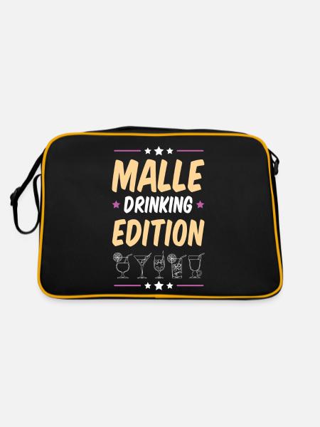 Malle Drinking Party - Retro Bag - black/gold - Back