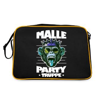 Malle Party Troupe Mallorca Monkey Saying - Sac Retro - noir/or - Dos