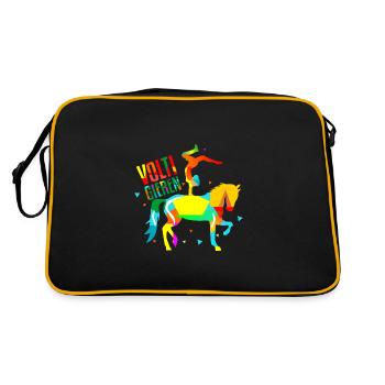 Voltige cheval - Sac Retro - noir/or - Dos