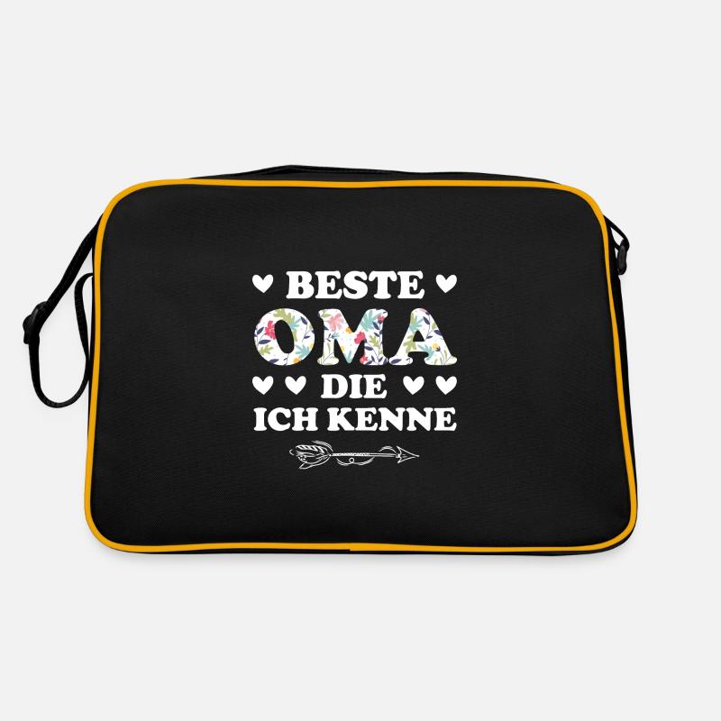 Oma Großmutter Großeltern Geschenk Retro Tasche