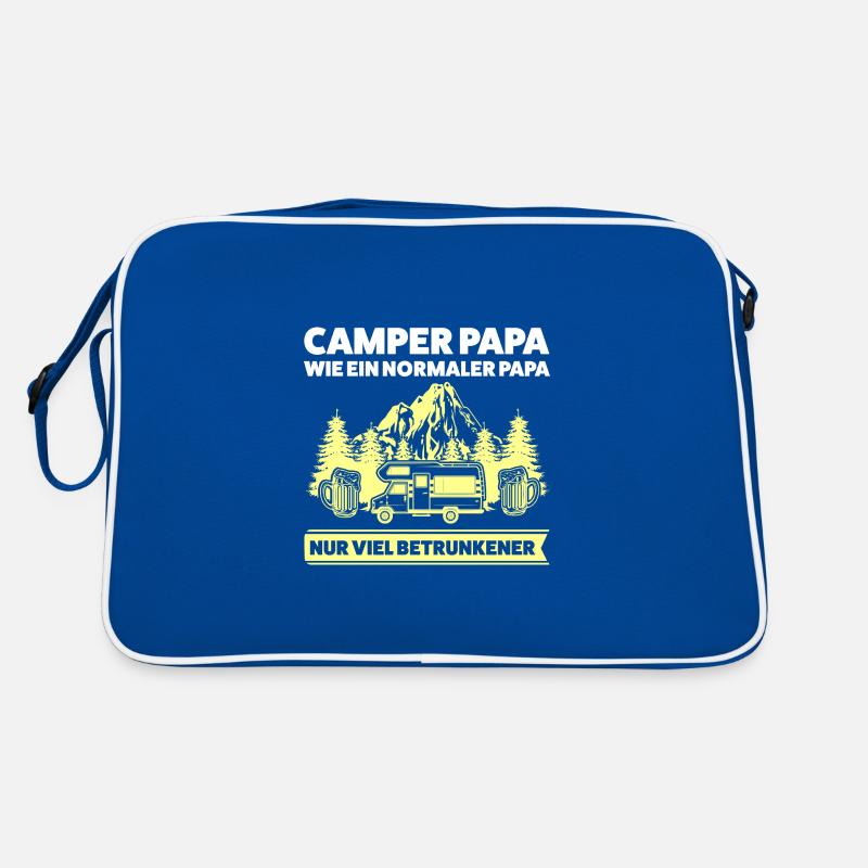 Camper Papa Camping Geschenk Retro Tasche