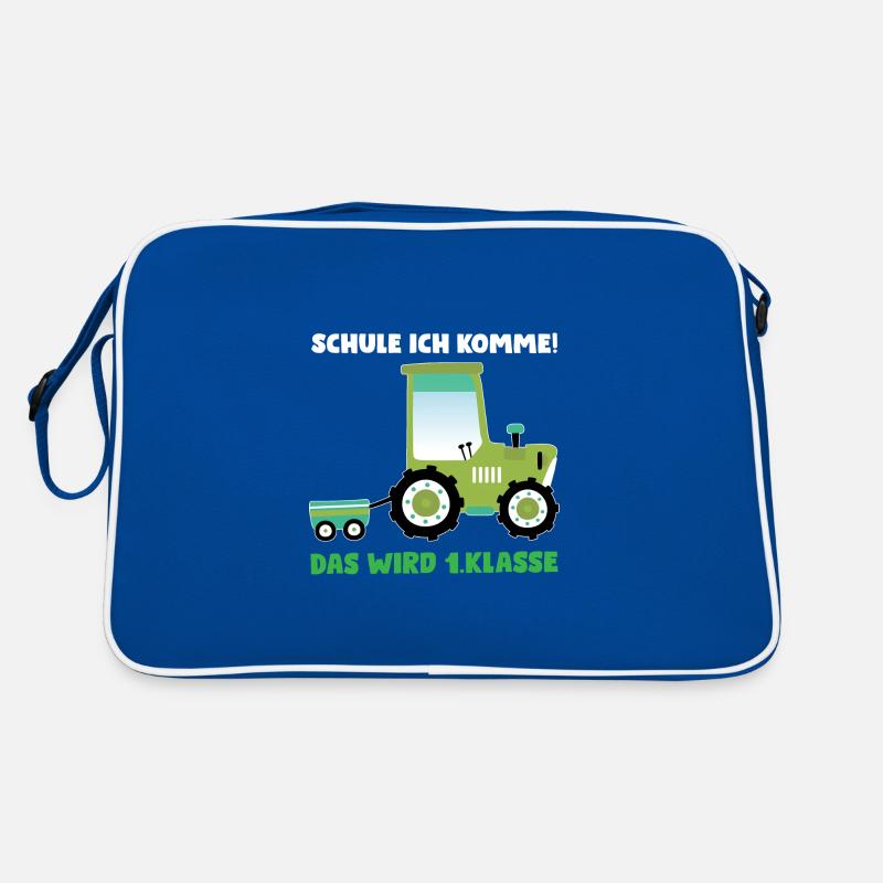 1.Klasse Traktor Erstklässler Geschenk Retro Tasche