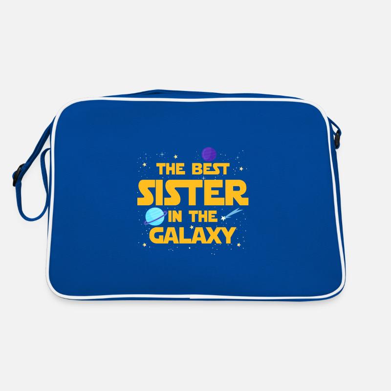Die beste Schwester der Galaxis Retro Tasche