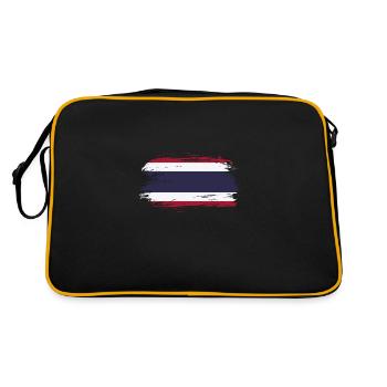 Drapeau de la Thaïlande - Sac Retro - noir/or - Dos