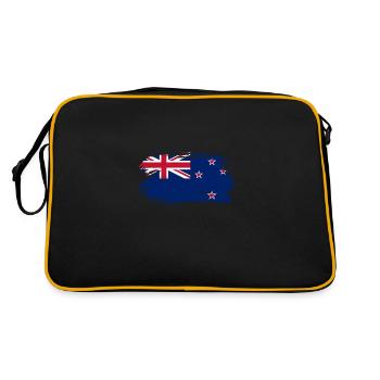 Drapeau néo-zélandais - Sac Retro - noir/or - Dos