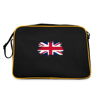 Grande-Bretagne Drapeau - Sac Retro - noir/or - Dos