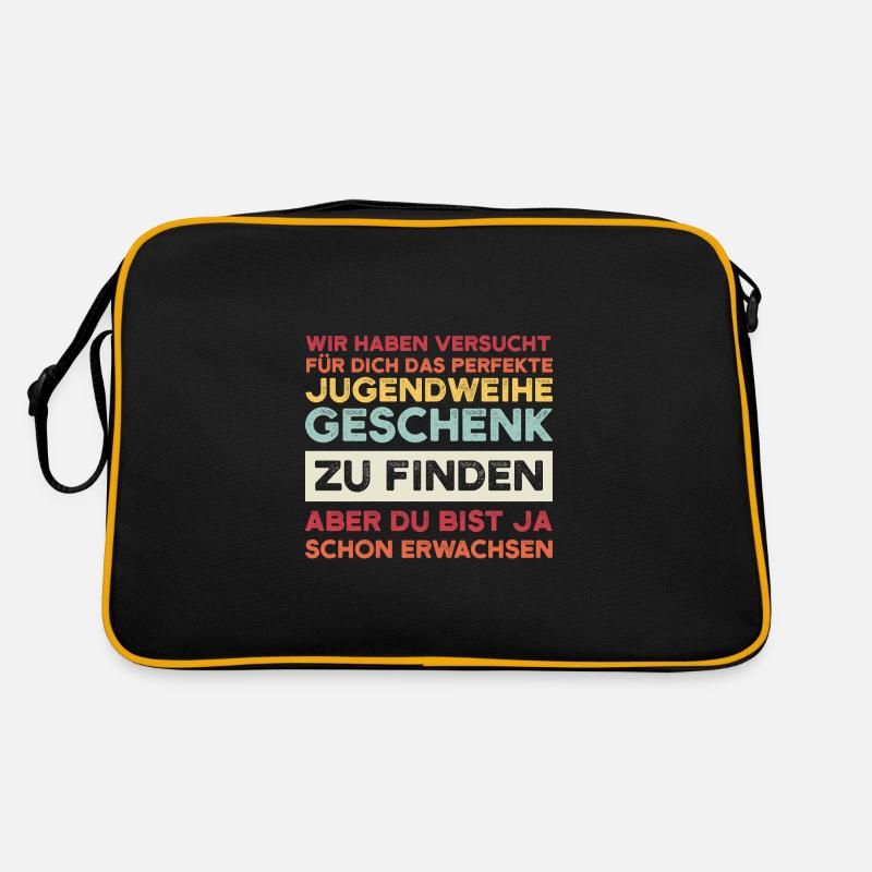 Jugendweihe Jugend Jugendfeier Geschenk Retro Tasche