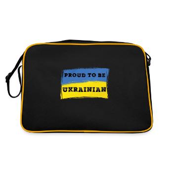 Fiers d’être ukrainiens - Ukraine - Sac Retro - noir/or - Dos