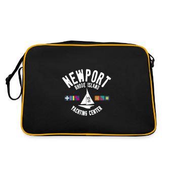 Newport Rhode Island yachting center - Sac Retro - noir/or - Dos