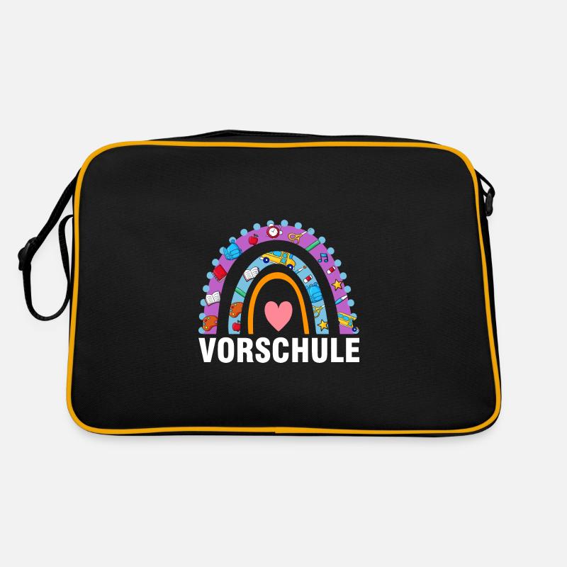 Vorschule Regenbogen Vorschüler Geschenk Retro Tasche