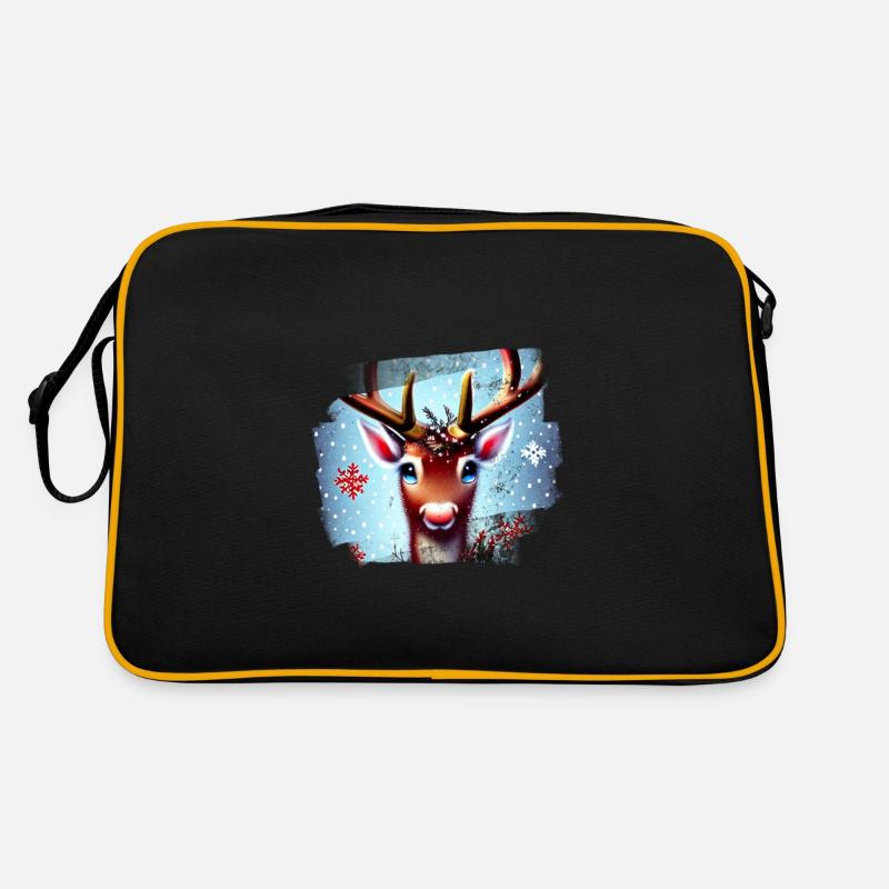 Rentier Weihnachten Retro Tasche