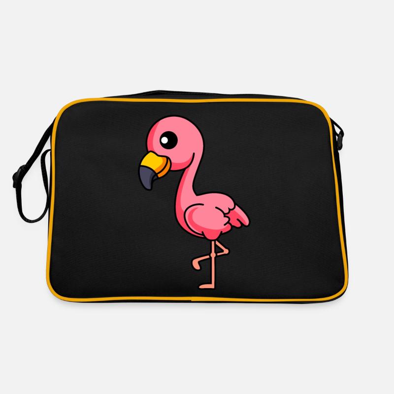Flamingo Comic Tier Retro Tasche