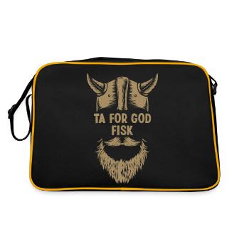 Norway Norwergic Viking Celts Myhtology - Retro Bag - black/gold - Back