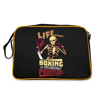 Life Without Boxing Is Possible But Pointless - Retro Bag - black/gold - Back