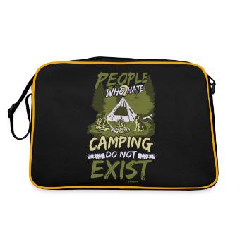 Camping Camping Tente de Vacances Cadeau - Sac Retro - noir/or - Dos