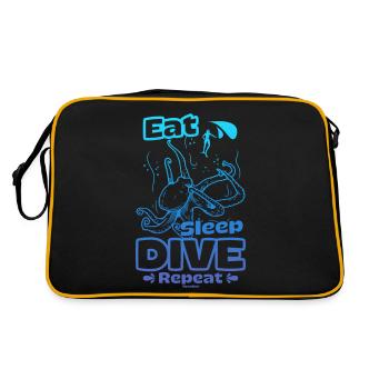 Dive - Retro Bag - black/gold - Back