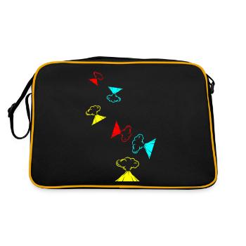 Icône de volcan - Sac Retro - noir/or - Dos