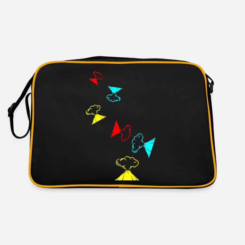 Vulkan icon symbol Retro Tasche