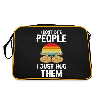 King python design pour les amateurs de serpents - Sac Retro - noir/or - Dos