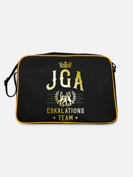 Jga Eskalation - Retro Tasche - Schwarz/Gold