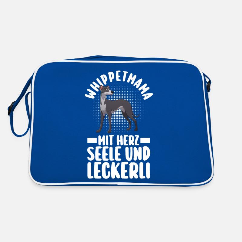 Hund Hundemama Whippetmama Mutter Whippet Retro Tasche