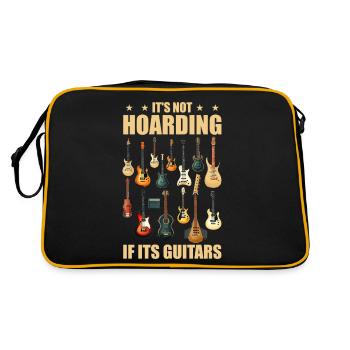 it's not hoarding if its guitars - Sac Retro - noir/or - Dos