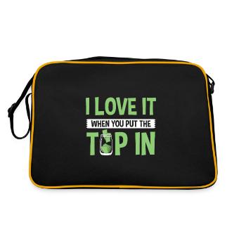 Barman Cocktail Bartender Barkeeper - Retro Bag - black/gold - Back