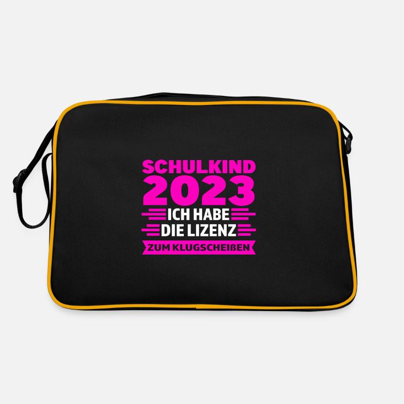 Schulkind 2023 Anfang Einschulung Geschenk Retro Tasche