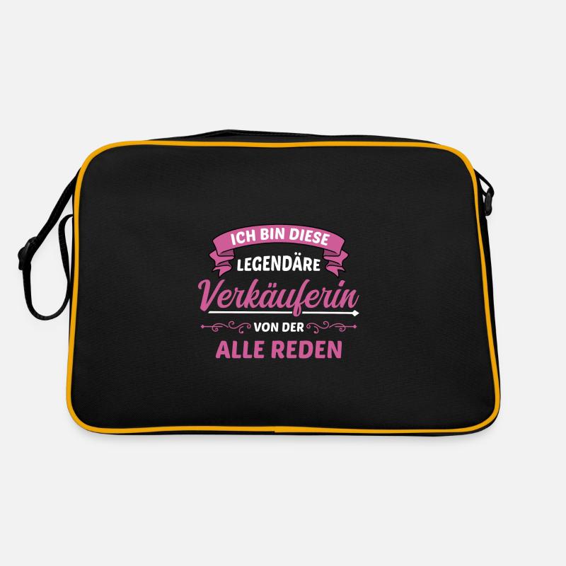 Einzelhandel Verkäuferin Kauffrau im Einzelhandel Retro Tasche