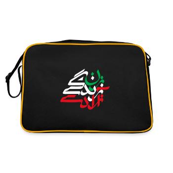 Zan Zendegi Azadi - Sac Retro - noir/or - Dos