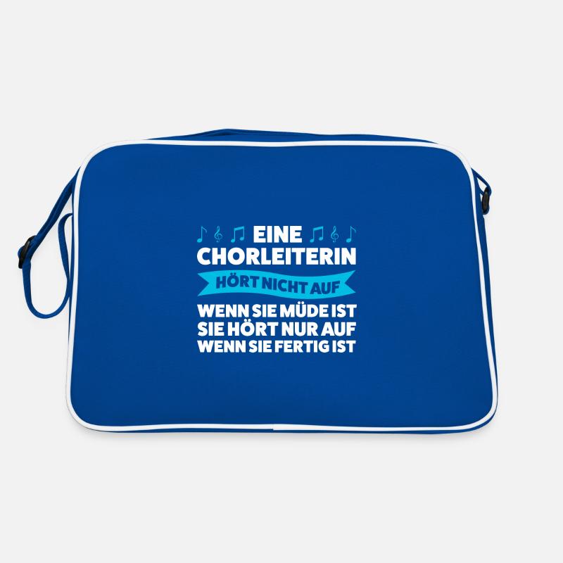 Chorleiterin Beruf Dirigentin Geschenk Retro Tasche
