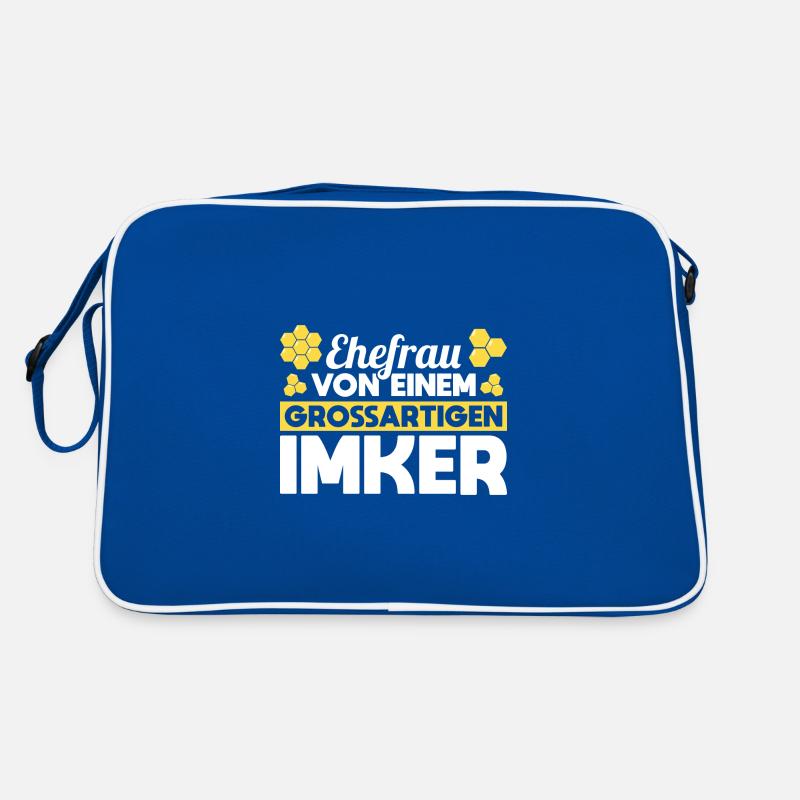 Imker Ehefrau Bienen Geschenk Retro Tasche