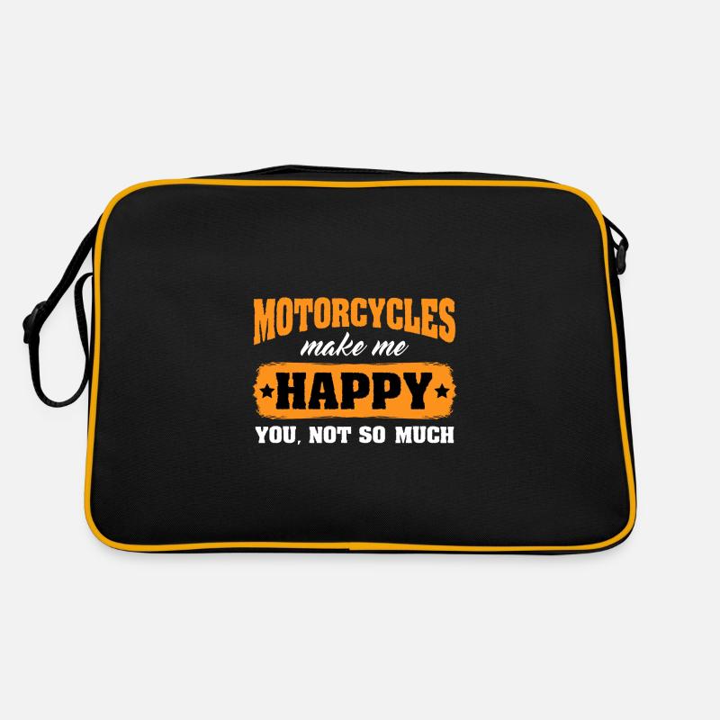 Bike Motorcycle Machine Motorcyclist Evolution Retro Bag