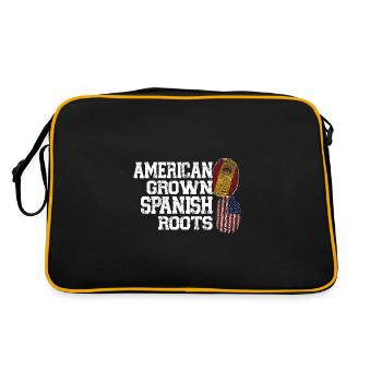 Spanisch Spanien Spanische Wurzeln Geschenk - Retro Tasche - Schwarz/Gold - Hinten