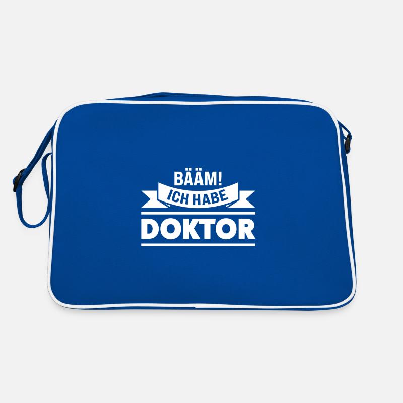 Doktor Prüfung Doktoren Geschenk Retro Tasche