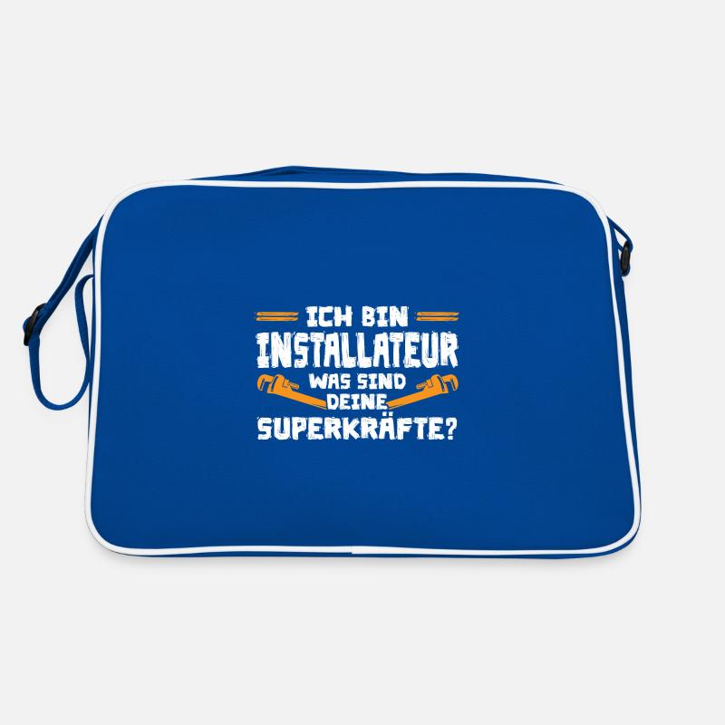 Installateur Beruf Wasserinstallateur Geschenk Retro Tasche