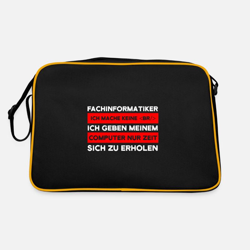 Fachinformatiker Beruf Coder Geschenk Retro Tasche