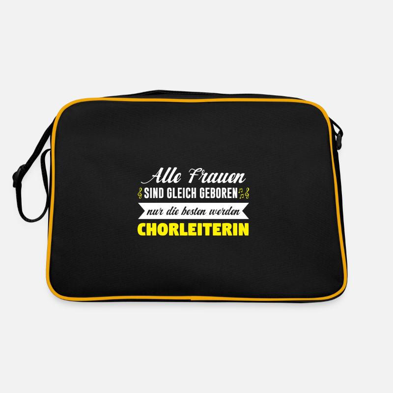 Chorleiterin Beruf Musiker Geschenk Retro Tasche