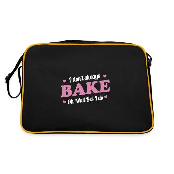 I Don't Always Bake Oh Wait Yes I Do - Baker - Retro Bag - black/gold - Back