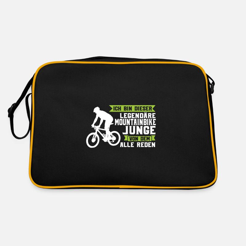 Mountainbike Downhill Mountainbiker Geschenk Retro Tasche