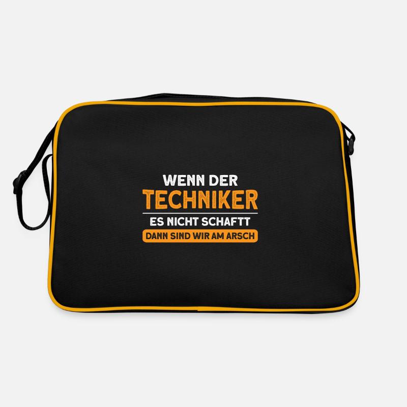 Techniker Beruf Fachmann Technik Geschenk Retro Tasche